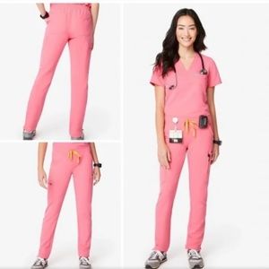 Figs Scrub Set Neon Pink- XXS Yola and Casma